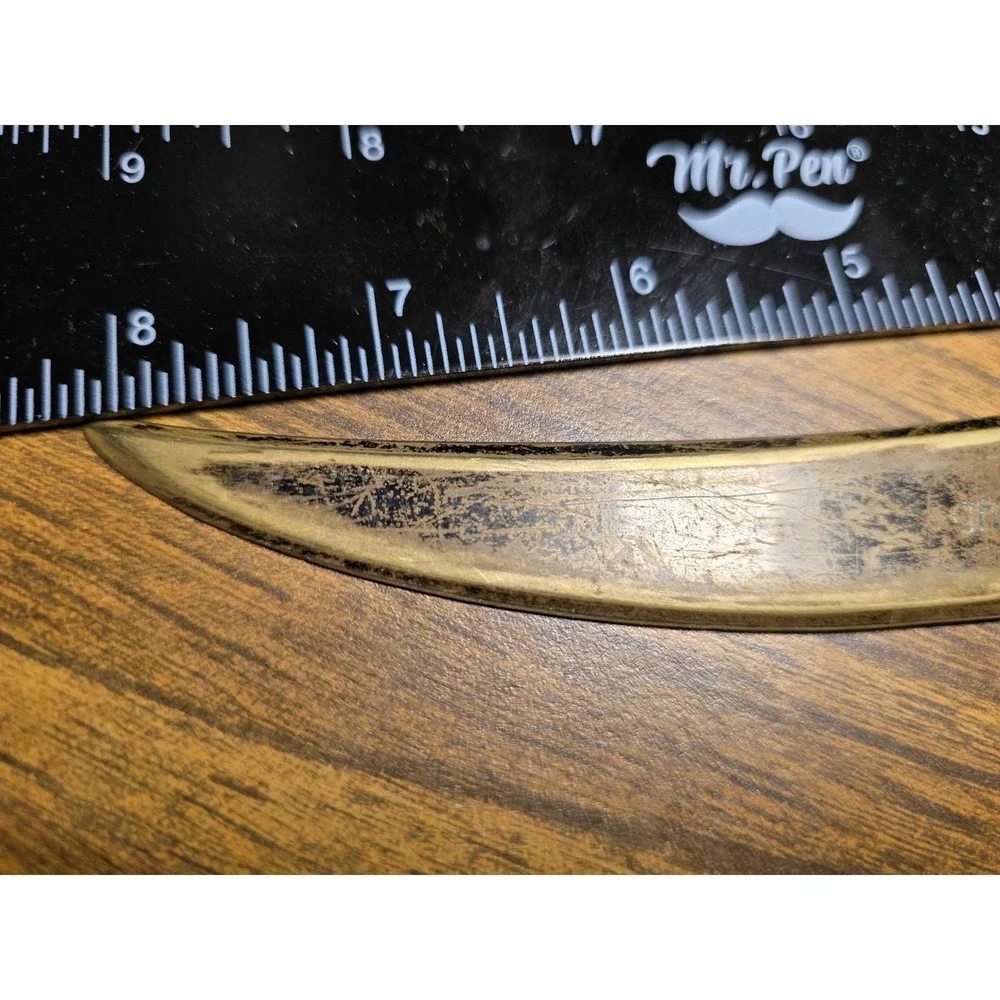 Vintage Thos. Walpole Eagle Head Brass Letter Opener Desk Accessory